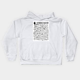 Chicago Map Kids Hoodie